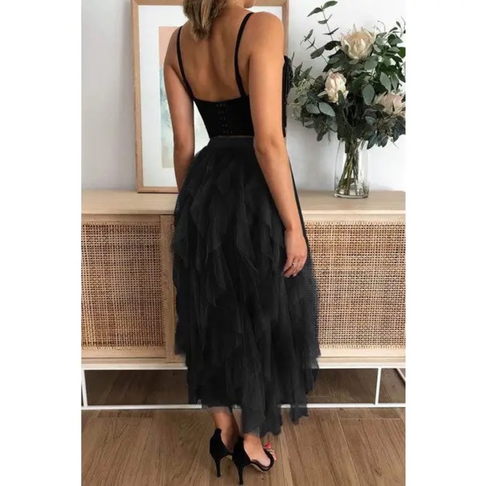 A-Line Long Tulle Skirts - Picture 3 of 3